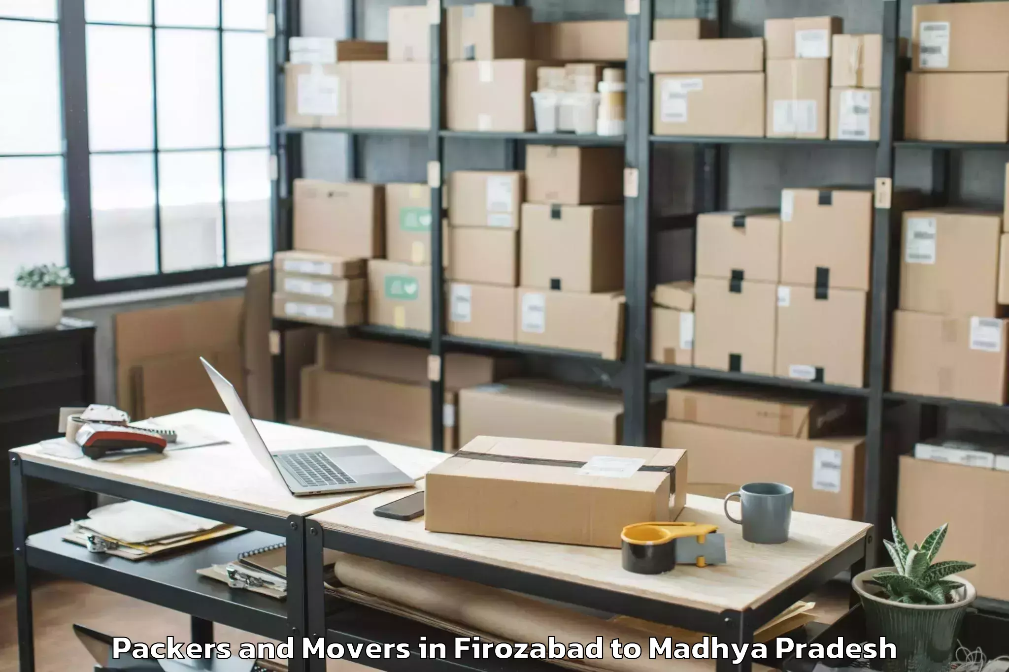 Reliable Firozabad to Harda Khas Packers And Movers